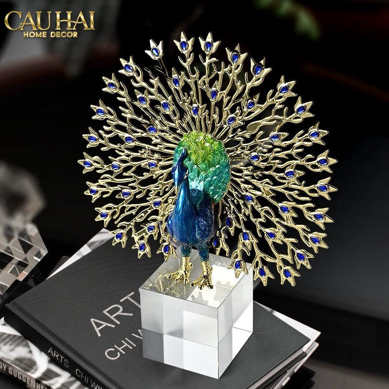 HOME COUTURE - TƯỢNG KHỔNG TƯỚC ĐÁ SAPPHIRE - LE PAON IMPÉRIAL FW25-CẬU HAI HOME DECOR