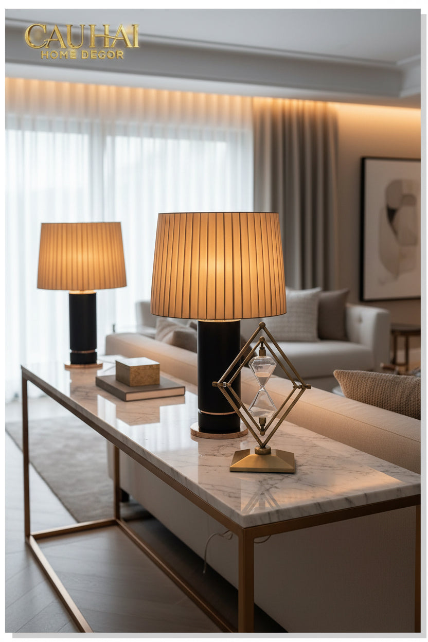 Đồng Hồ Cát Temps Diamant Gildded Mordern 30*20*10