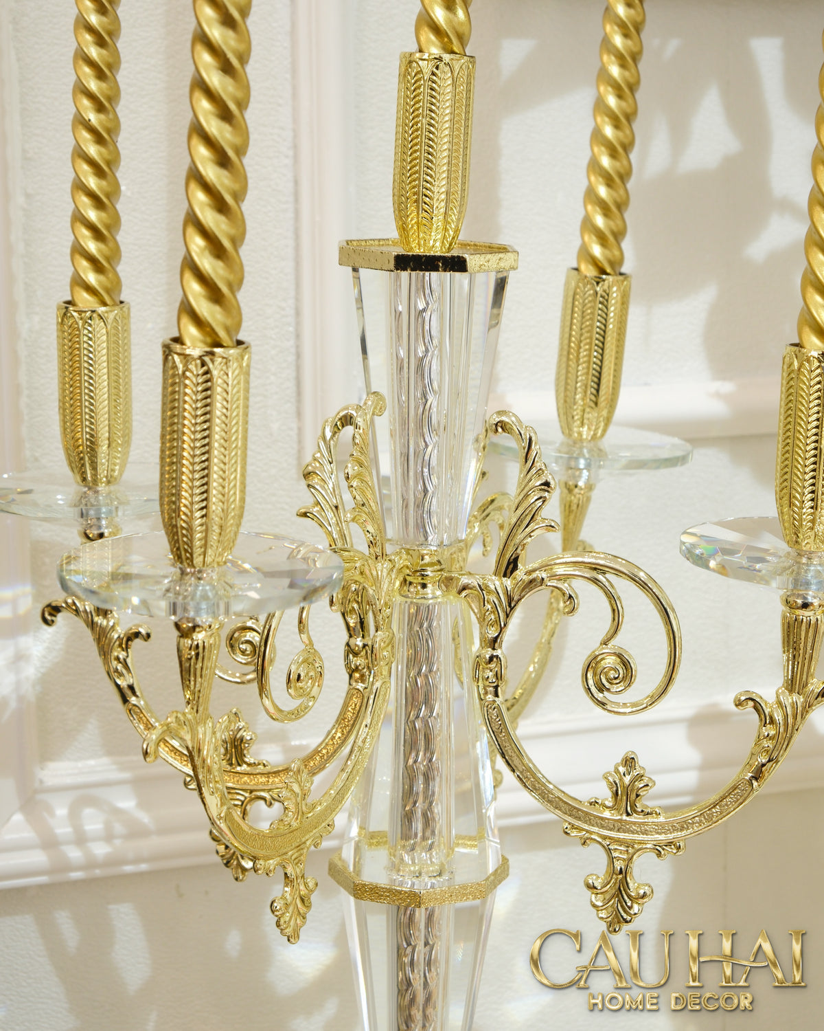 Maison Couture - Đế Nến Pha Lê Cristalleries Versailles Chanderlier H47-ĐẾ NẾN-Đối tác tại Trung Quốc theo từng đơn đặt hàng-CẬU HAI HOME DECOR