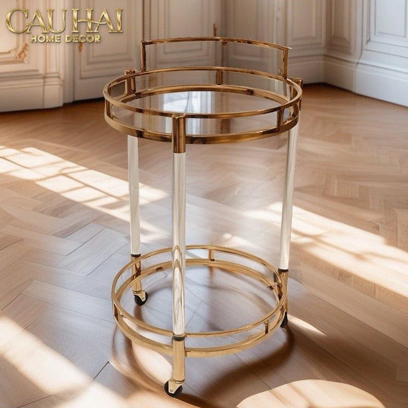 HOME COUTRE - XE QUẦY BAR ROYALE ORB LUSSO BAR TROLLEY - CẬU HAI HOME DECOR