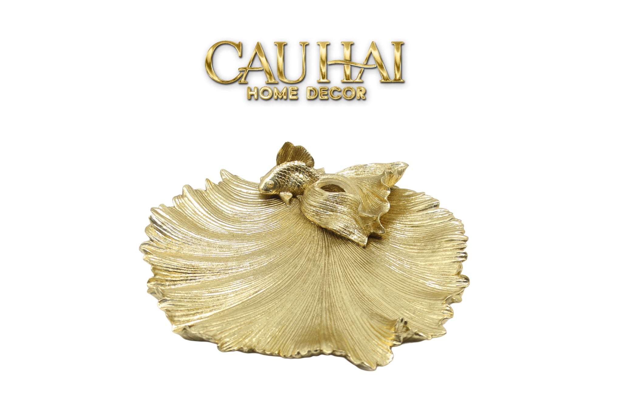 HAUTE FOLIE - KHAY TRANG SỨC AURUM FIN JEWELRY TRAY D28 - CẬU HAI HOME DECOR