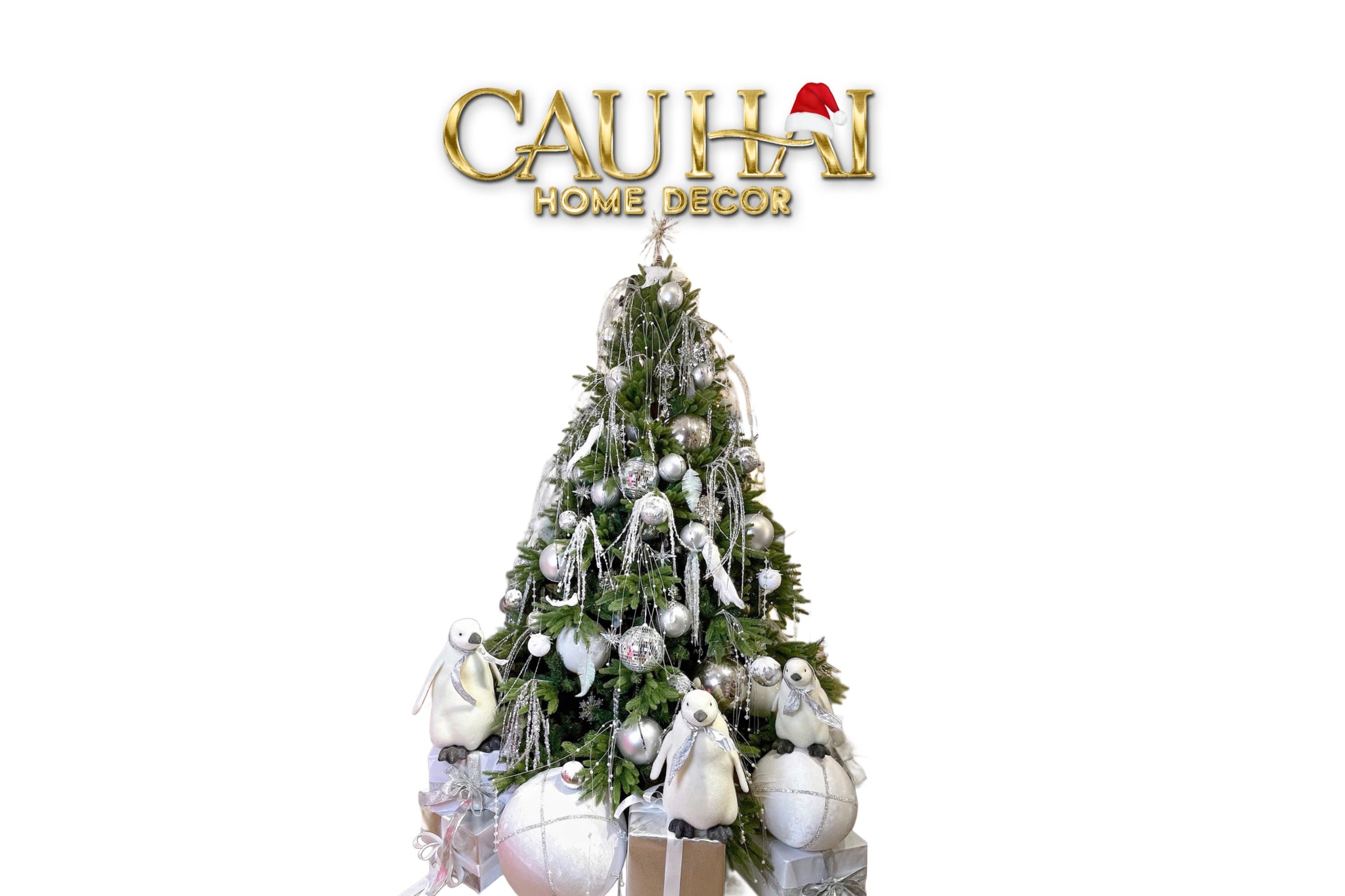 FÊTES COUTURE - CÂY THÔNG PENGUIN WINTER OPULENCE 2M4 - CẬU HAI HOME DECOR