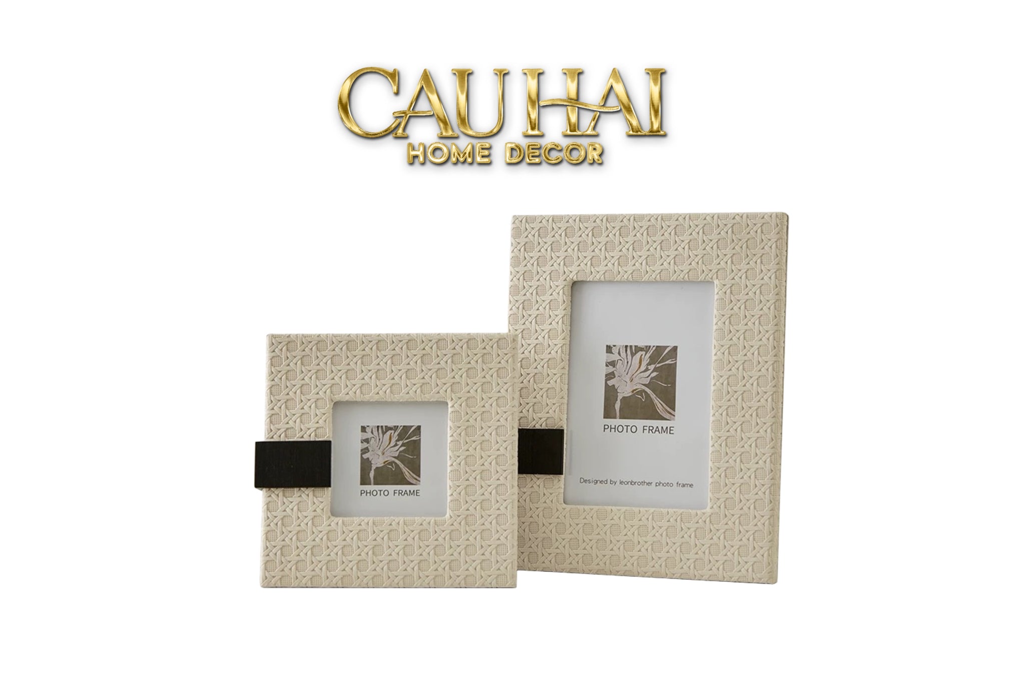 SET 2 KHUNG ẢNH WHITE PEARL CANNAGE - CẬU HAI HOME DECOR