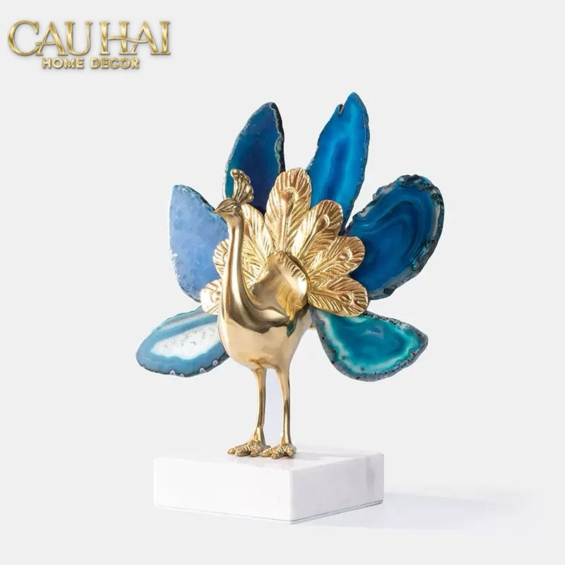 HOME COUTURE - TƯỢNG KIM KHỔNG TƯỚC BRASSON JEWELRY THE VANITY OF HERA SS25-CẬU HAI HOME DECOR