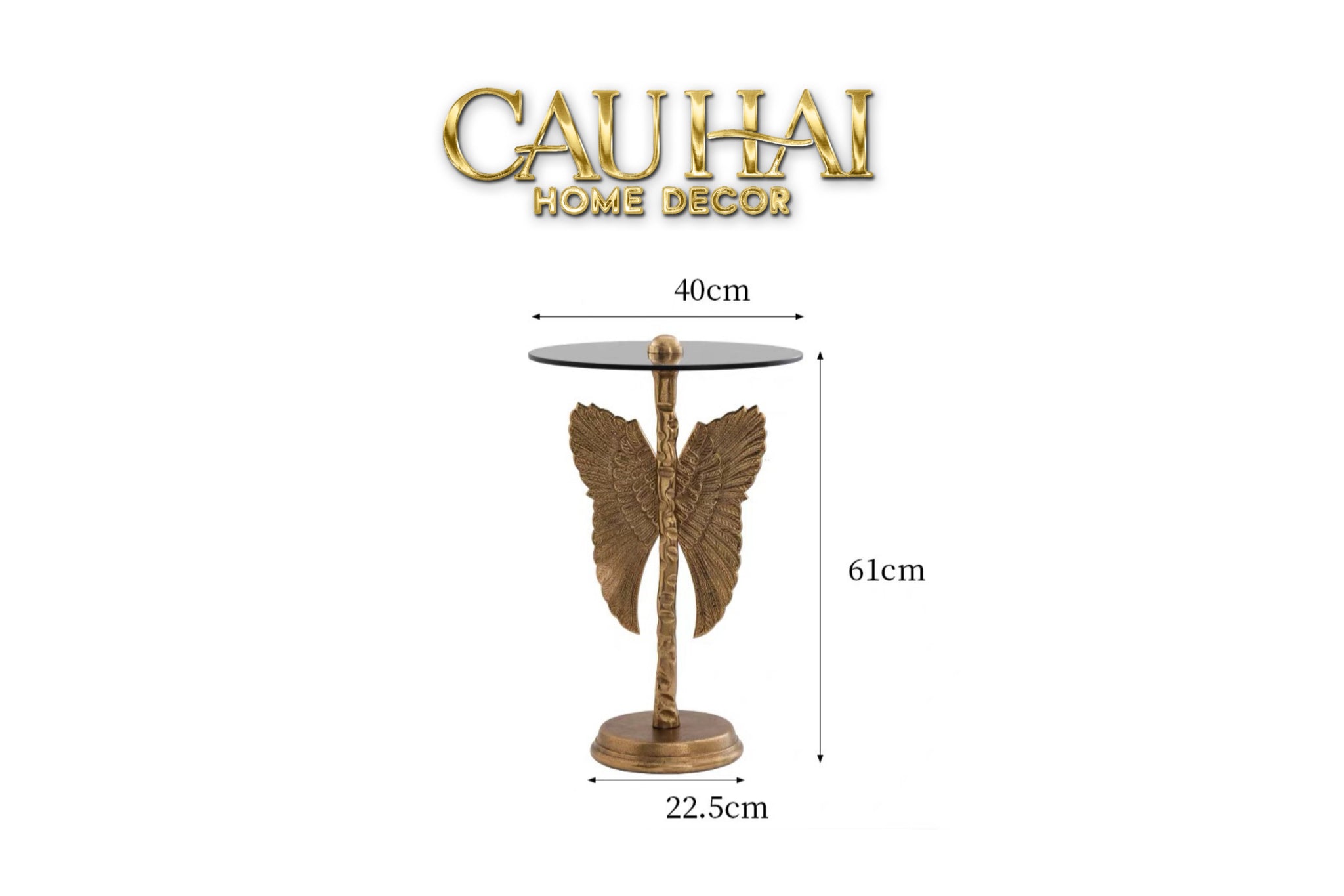Home Couture - Bàn Góc Papillon Brasson Side Table-CẬU HAI HOME DECOR