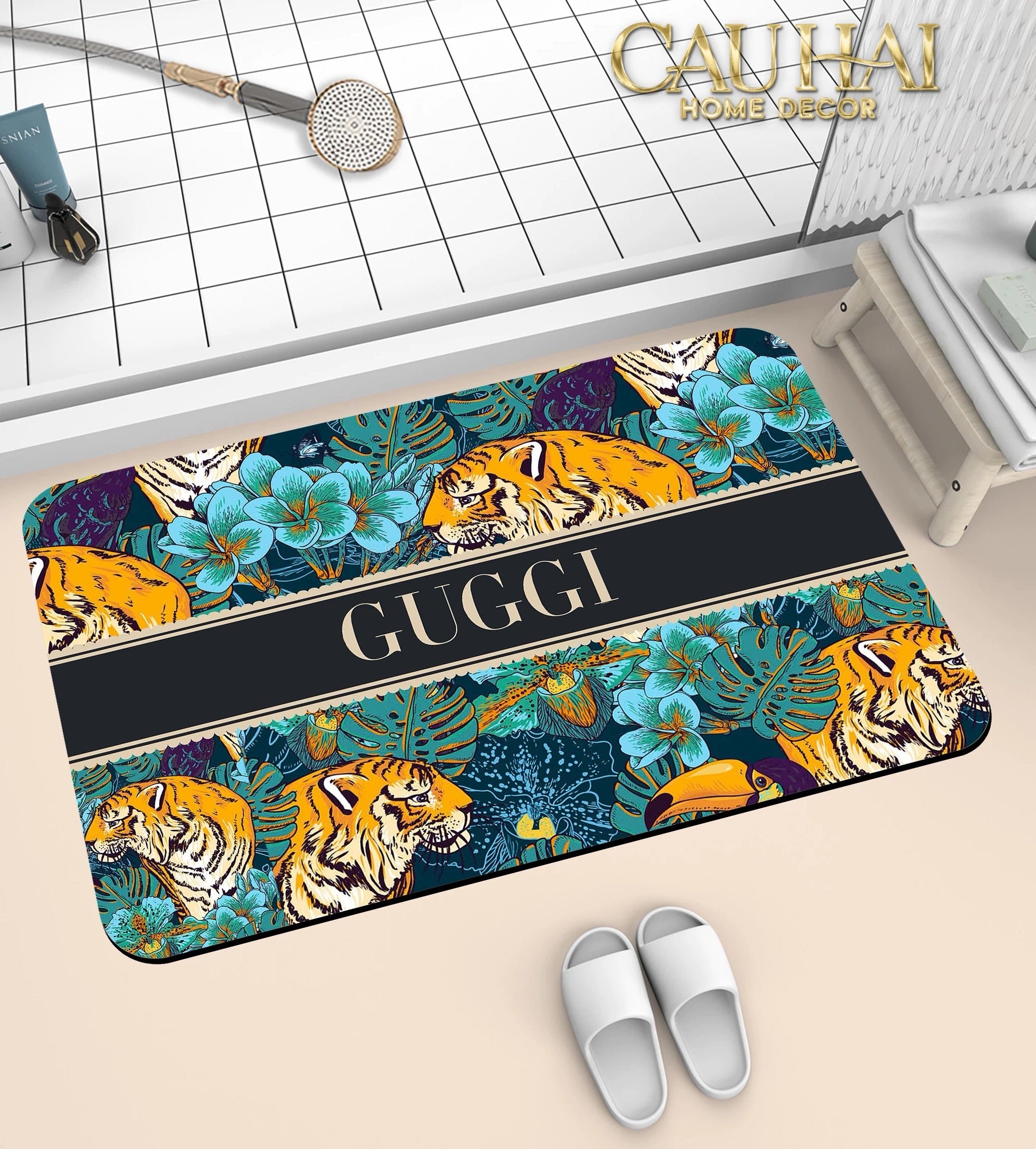 THẢM CỬA MICROFIBER 60X90 - SAUVAGE FORÊT - CẬU HAI HOME DECOR