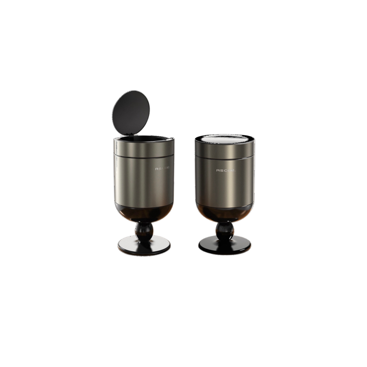 Thùng Rác Titanium Goblet Stainless Steel Modernist Trash Cans 20L 25x54-Thùng Rác-CẬU HAI HOME DECOR-CẬU HAI HOME DECOR