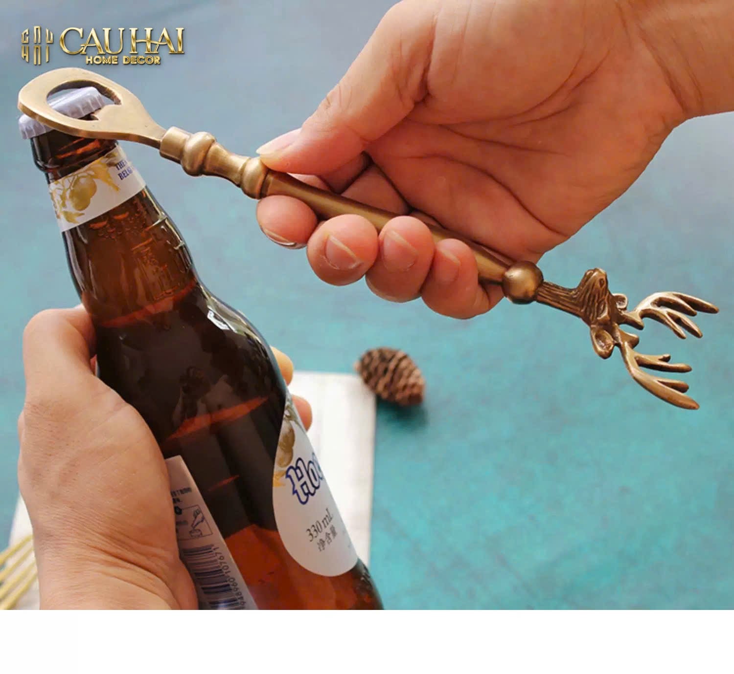 BRASSON ALLEY BOTTLE OPENER - DỤNG CỤ KHUI NẮP FW25-CẬU HAI HOME DECOR