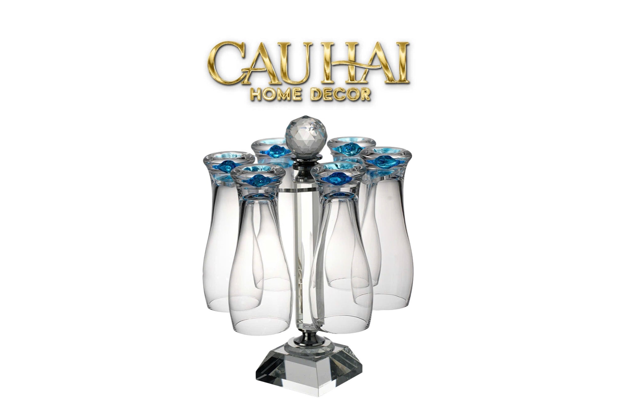 HOME COUTURE - SET 6 LY OCEANAMI & CRYSTAL STEMWARE RACK 320ML - CẬU HAI HOME DECOR