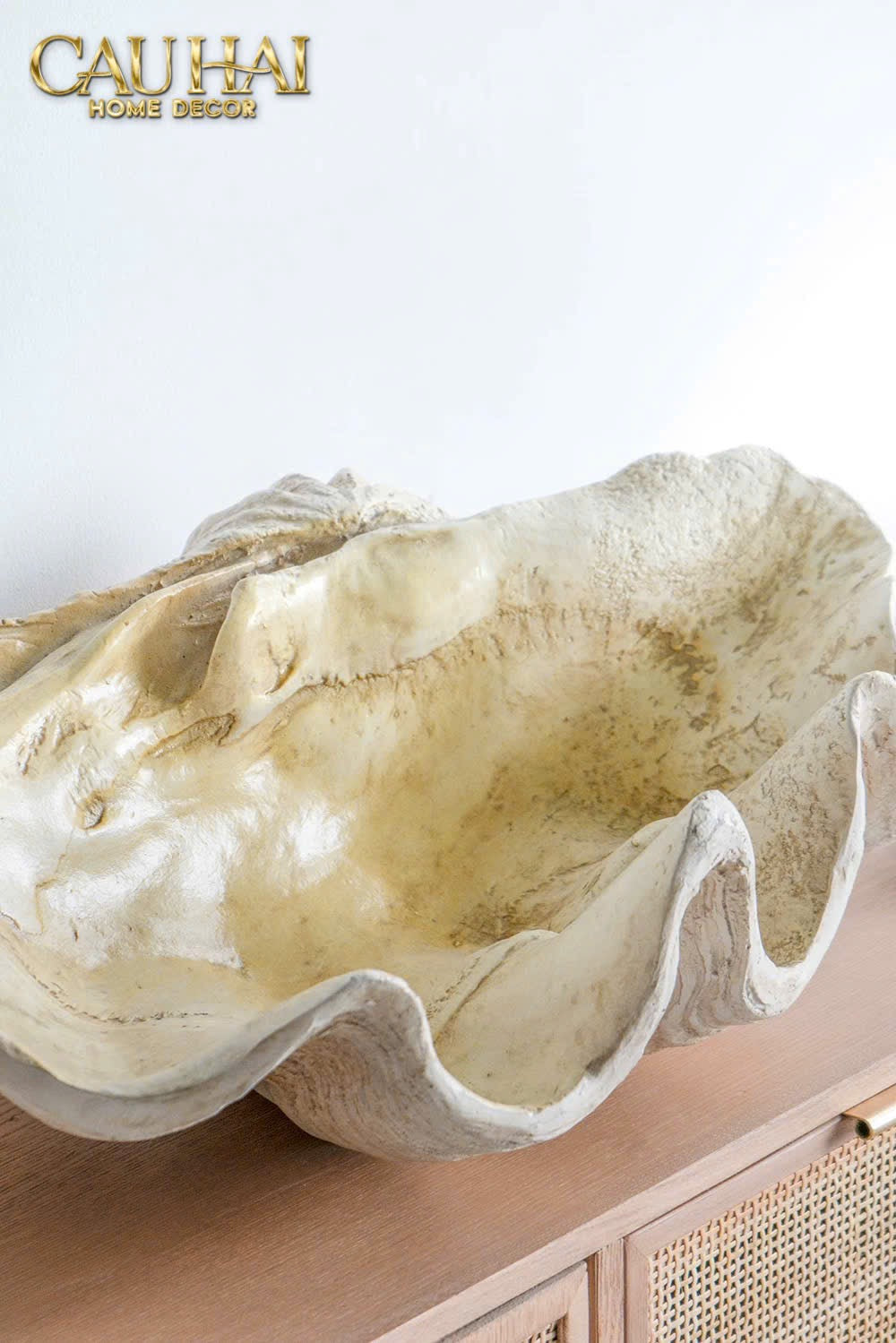 HOME COUTURE - KHAY VỎ SÒ MIRAGE PEARL SEASHELL TRAY D33 - CẬU HAI HOME DECOR