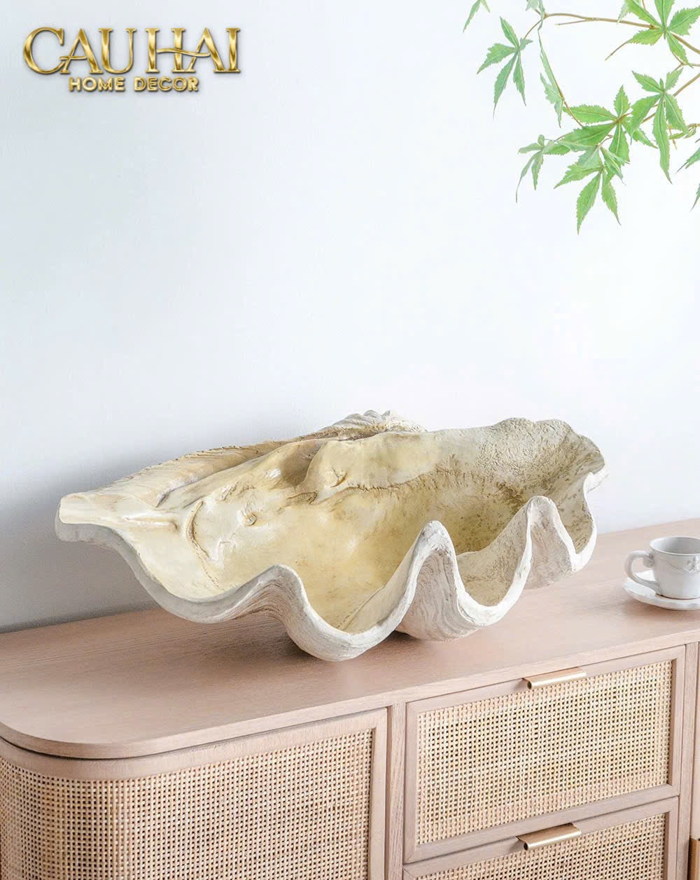 HOME COUTURE - KHAY VỎ SÒ MIRAGE PEARL SEASHELL TRAY D33 - CẬU HAI HOME DECOR