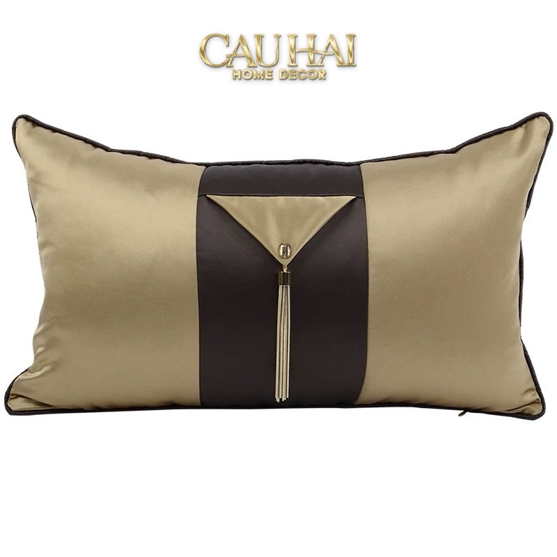 GỐI LỤA TORTILLA TASSEL MONARCH 30X50 - CẬU HAI HOME DECOR