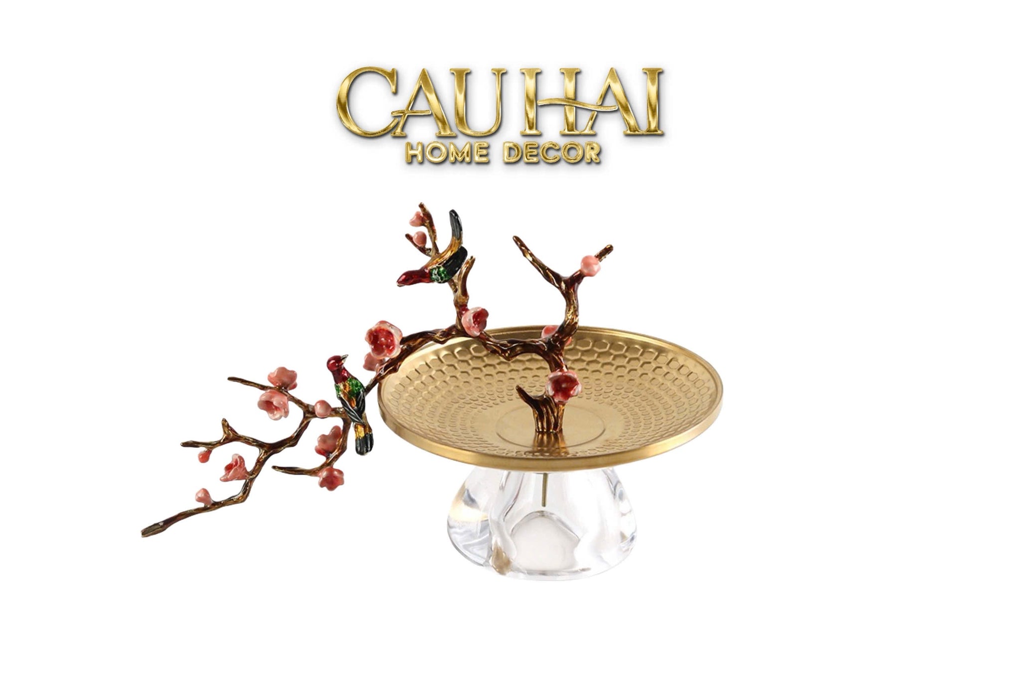Elysian - Đĩa Branche De Bonheur Atélier-CẬU HAI HOME DECOR
