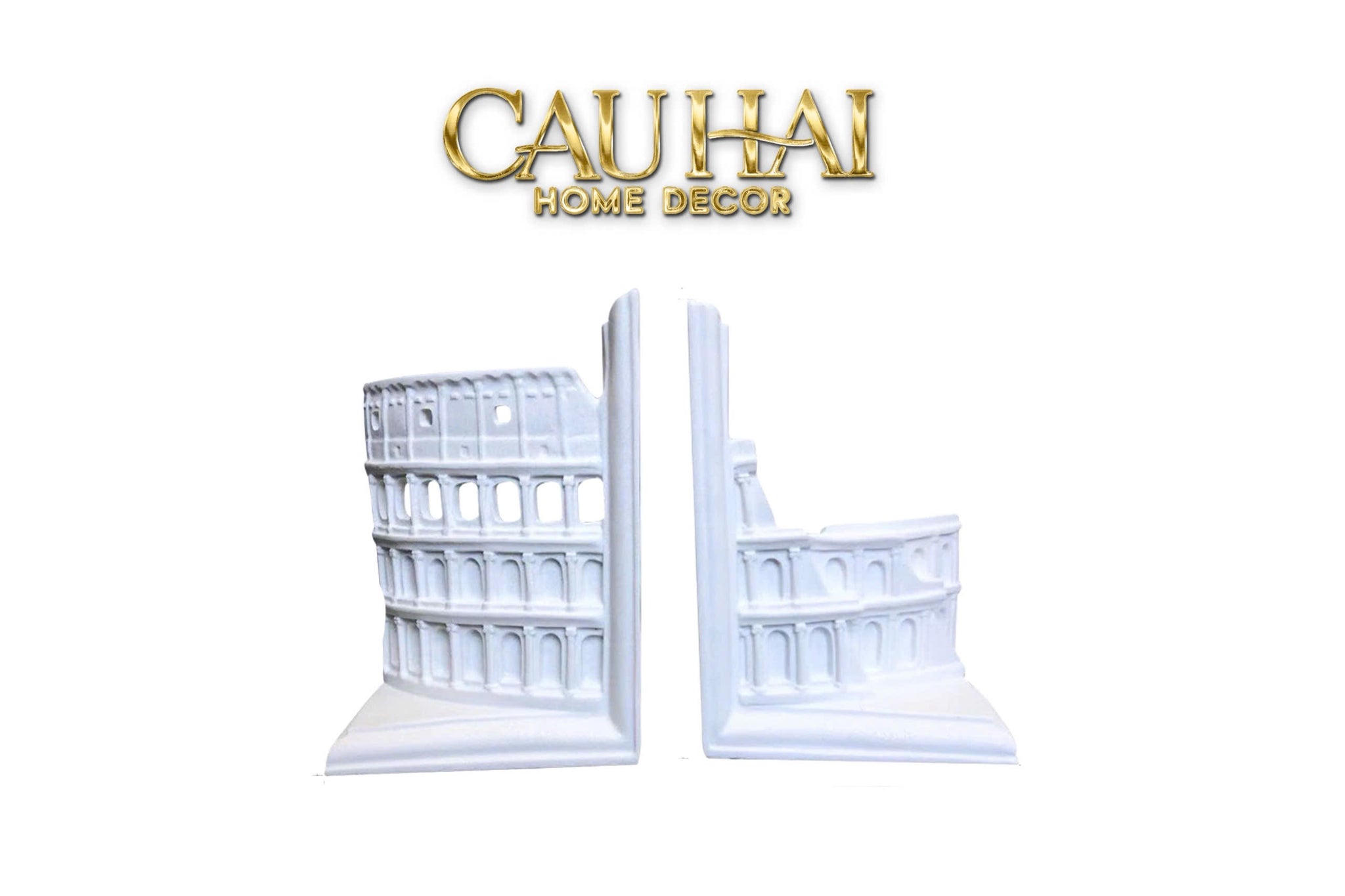 SET TƯỢNG CHẶN SÁCH COLOSSEUM IMPÉRIAL - THE FLAVIAN AMPHITHEATRE - CẬU HAI HOME DECOR
