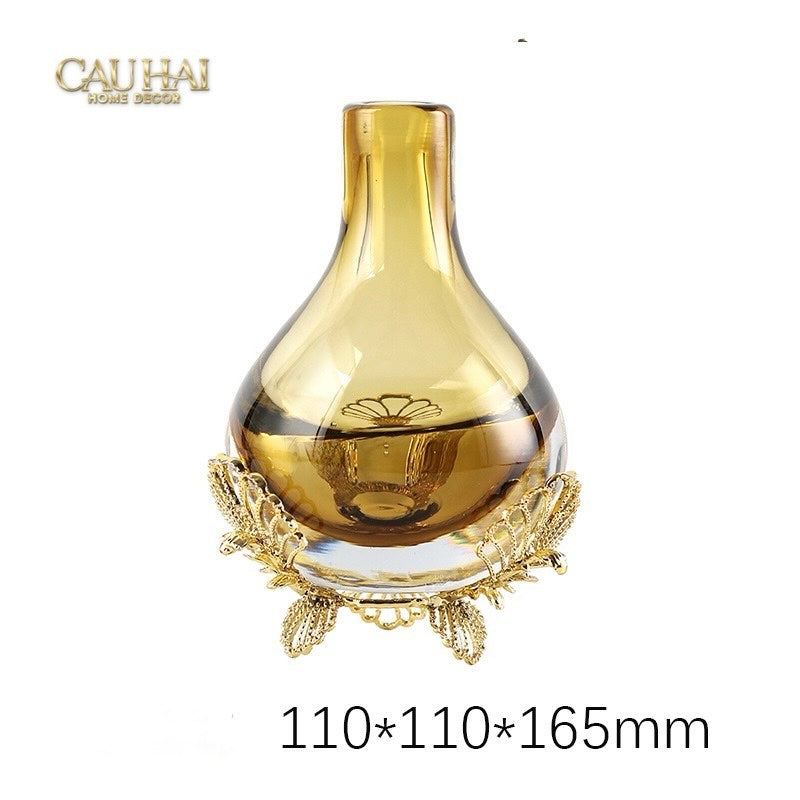 ELYSIAN - BÌNH HOA PHA LÊ CRYSTAL AURUM PETALS - CẬU HAI HOME DECOR