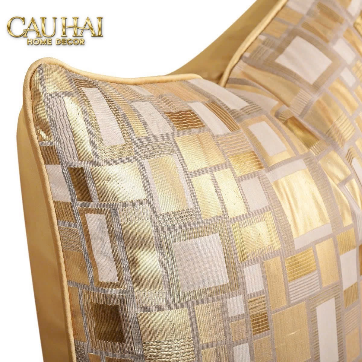 VỎ GỐI LỤA JACQUARD AUREA MOSAIC 50 - CẬU HAI HOME DECOR