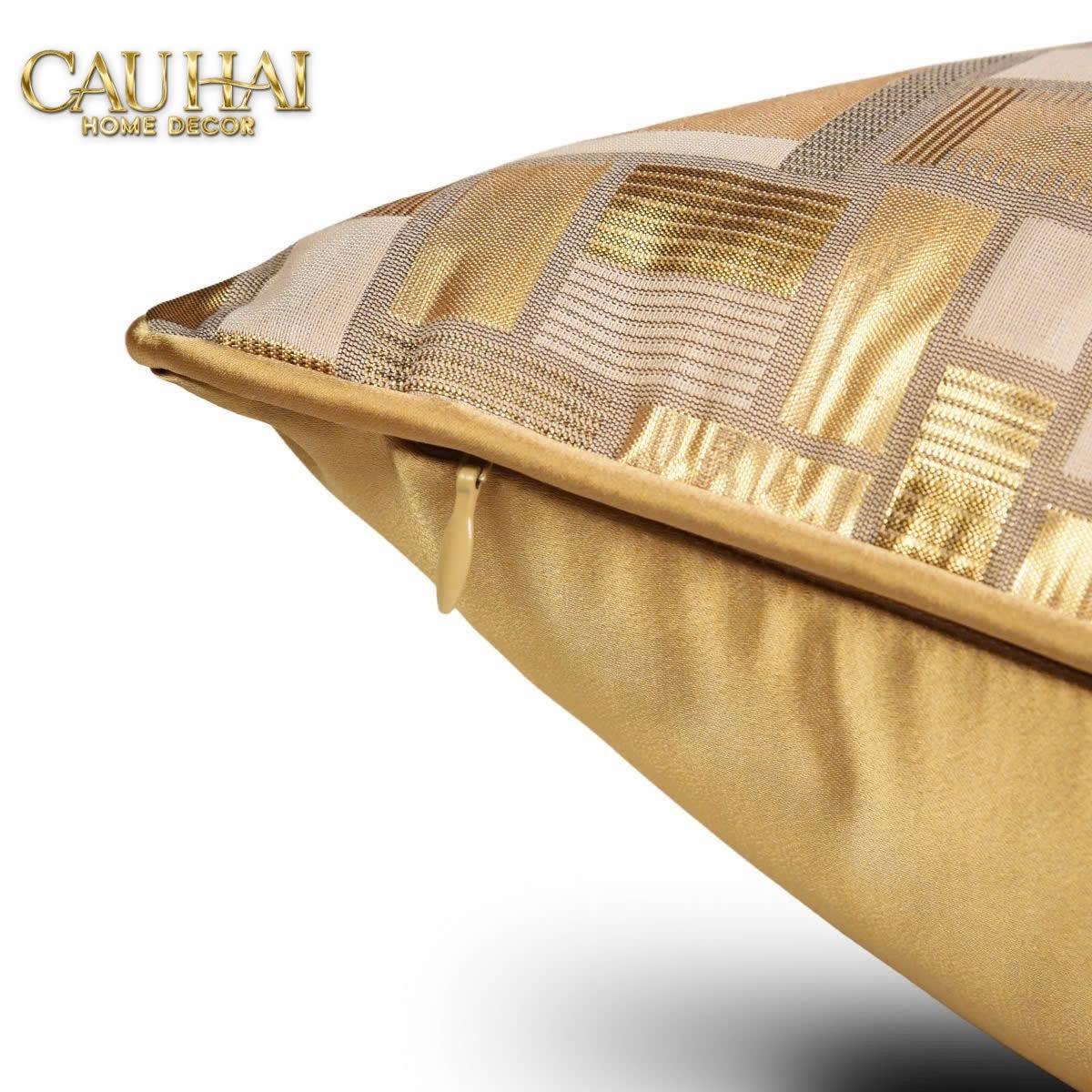 VỎ GỐI LỤA JACQUARD AUREA MOSAIC 50 - CẬU HAI HOME DECOR