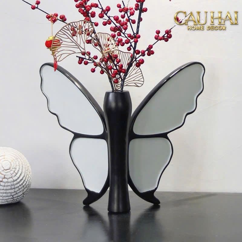 BÌNH HOA PAPILLON EN VOL MONOCHROME - CẬU HAI HOME DECOR