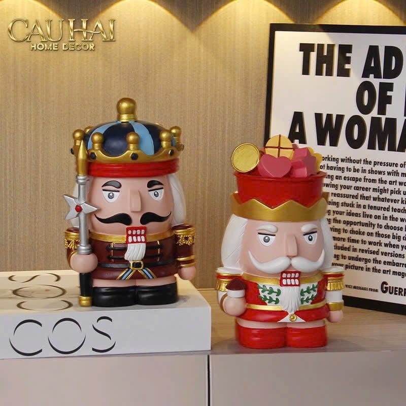 Fêtes Couture - Tượng Petit Nut-Banker Blanc / Noir / Rouge / D'Or-CẬU HAI HOME DECOR