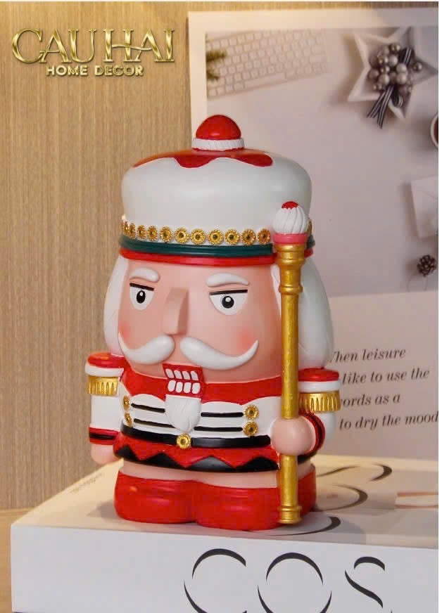 Fêtes Couture - Tượng Petit Nut-Banker Blanc / Noir / Rouge / D'Or-CẬU HAI HOME DECOR