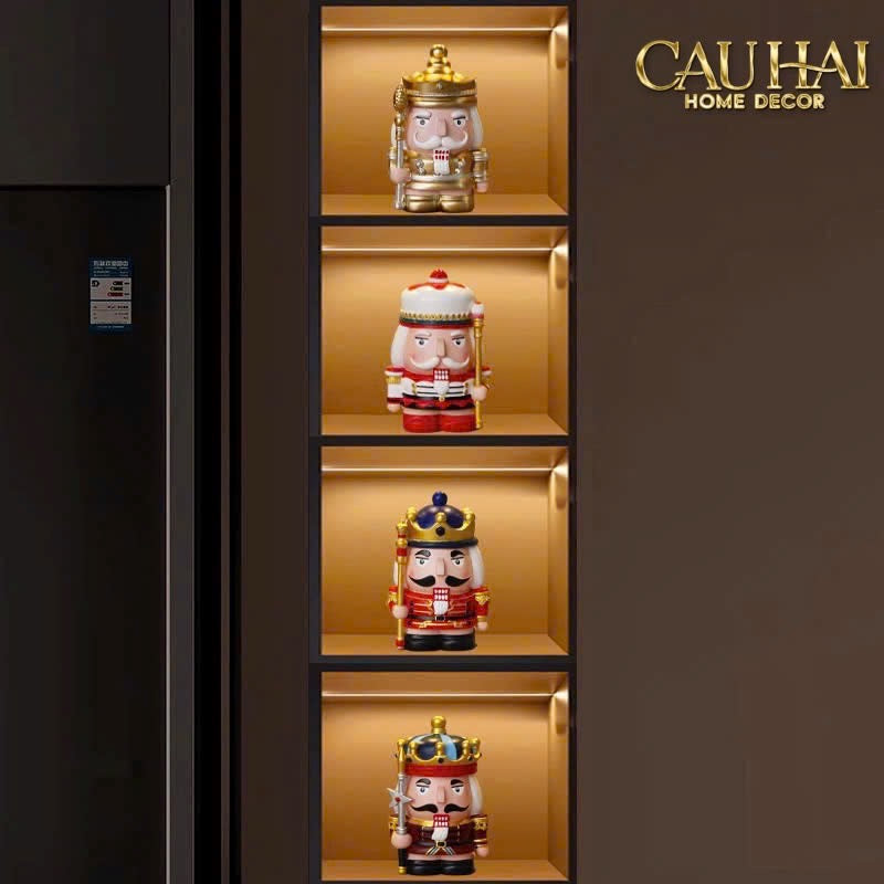 Fêtes Couture - Tượng Petit Nut-Banker Blanc / Noir / Rouge / D'Or-CẬU HAI HOME DECOR