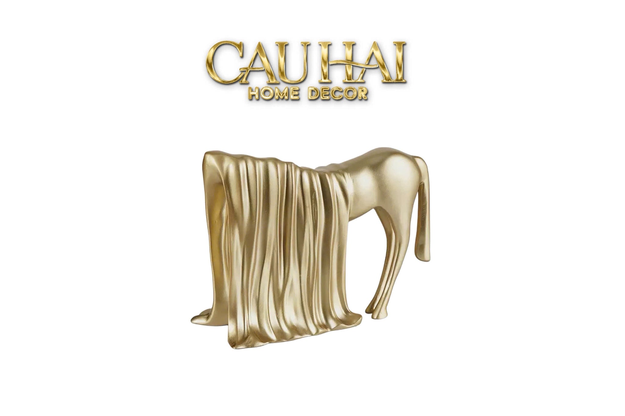 TƯỢNG NGỰA LE CHEVAL VOILÉ DORÉ - CẬU HAI HOME DECOR