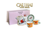 HOME COUTURE - SET BÌNH TRÀ 5 PCS RC. GINORI LABIRITO VERDE FULLBOX - CẬU HAI HOME DECOR
