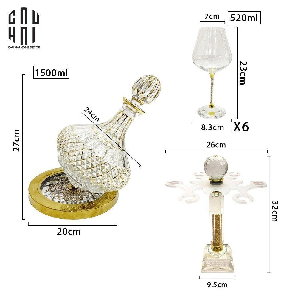 BÌNH DECANTER GLORIOUS OXFORD 1L5 - CẬU HAI HOME DECOR