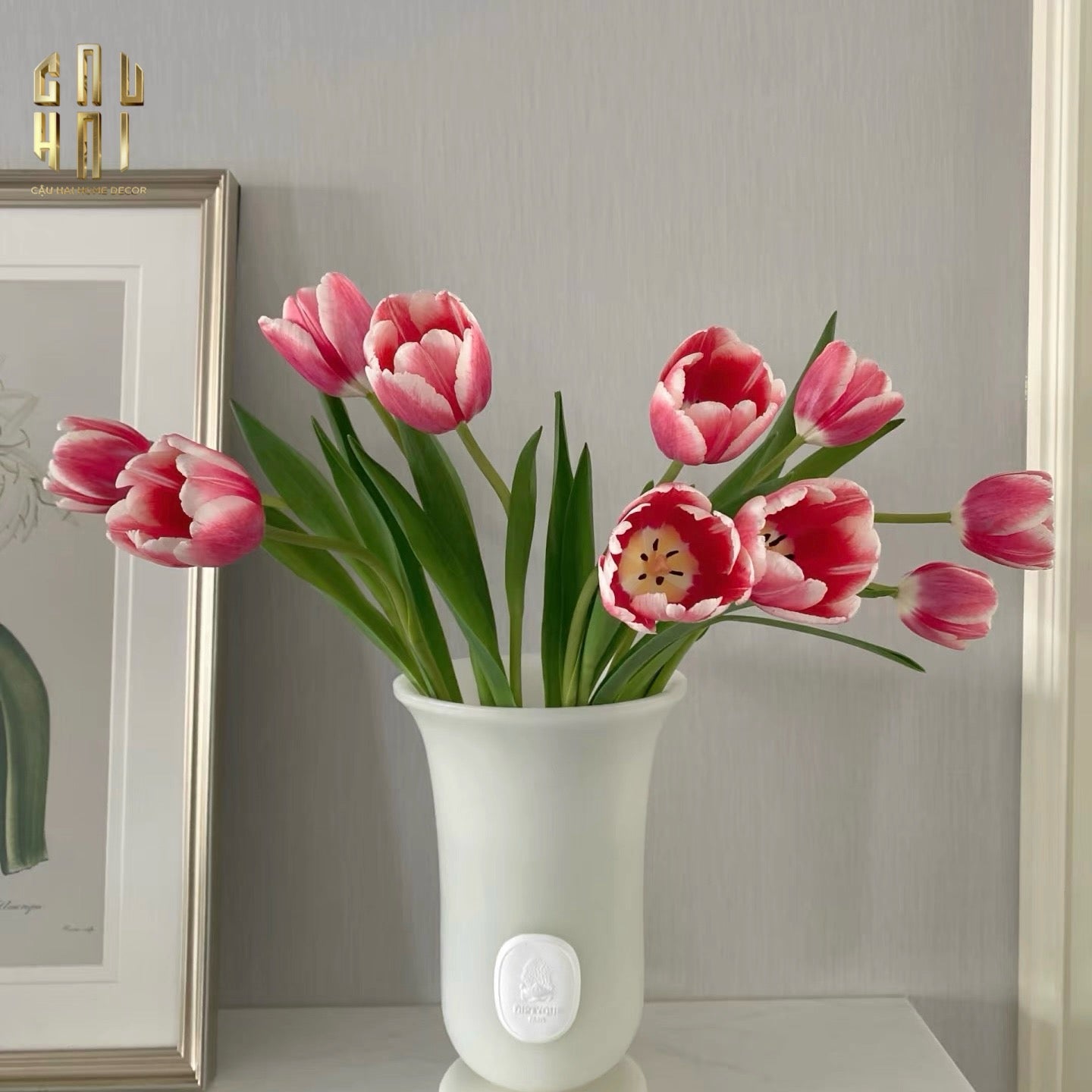 HOME COUTURE - BÌNH HOA SÁP CLINIQUE - FULL BOX - CẬU HAI HOME DECOR