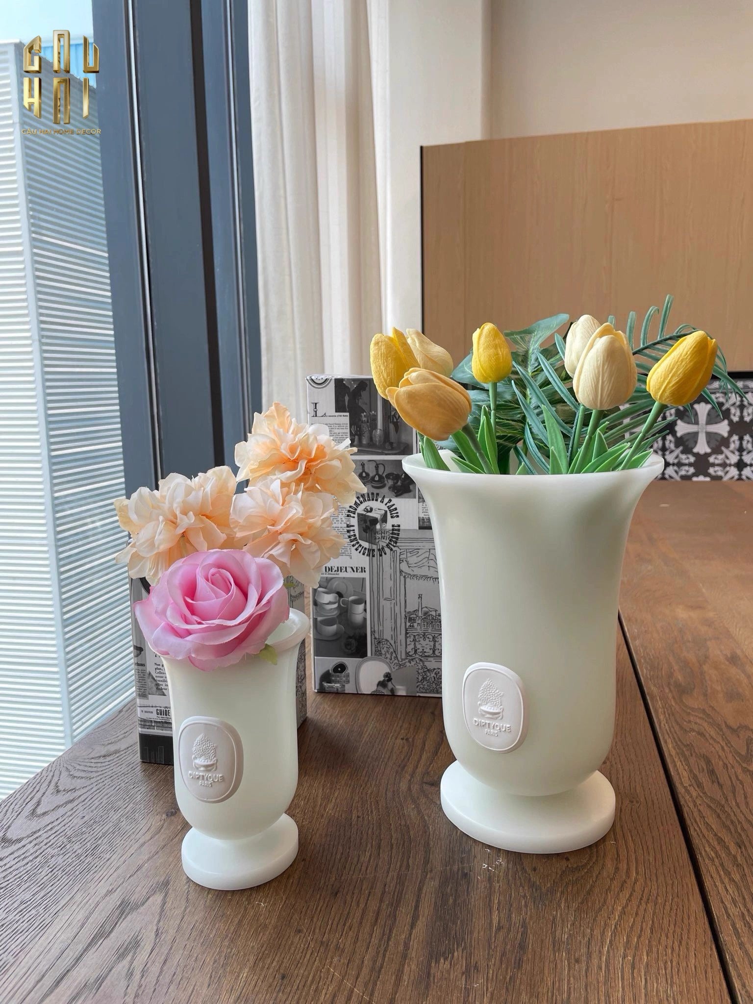 HOME COUTURE - BÌNH HOA SÁP CLINIQUE - FULL BOX - CẬU HAI HOME DECOR