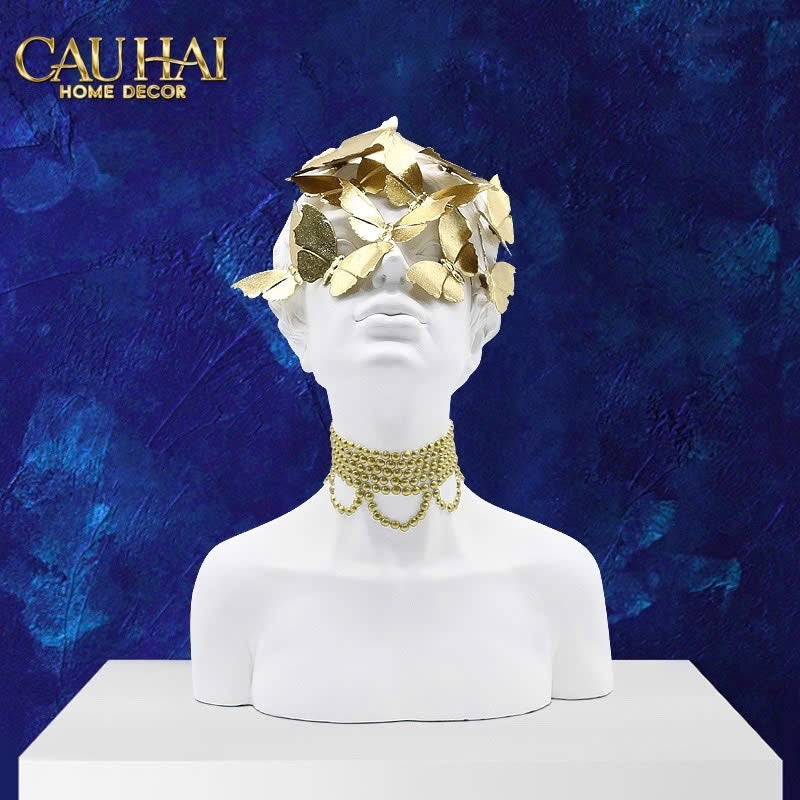 ELYSIAN - TƯỢNG CÔ GÁI PAPILLON MUSE - MYTHIC SURREALISM ART - CẬU HAI HOME DECOR