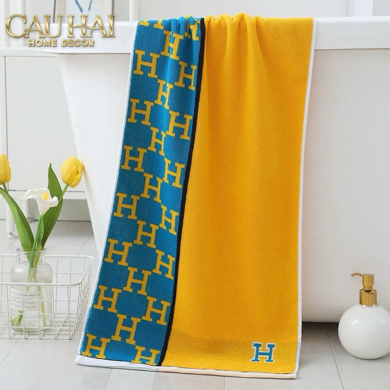 SET 2 KHĂN MẶT 40X90 - SIGNATURE H - SUN & SKY COLOR - FACE TOWEL - CẬU HAI HOME DECOR