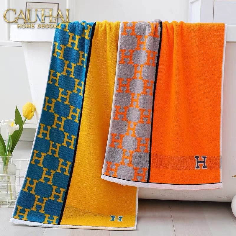 SET 2 KHĂN MẶT 40X90 - SIGNATURE H - SUN & SKY COLOR - FACE TOWEL - CẬU HAI HOME DECOR