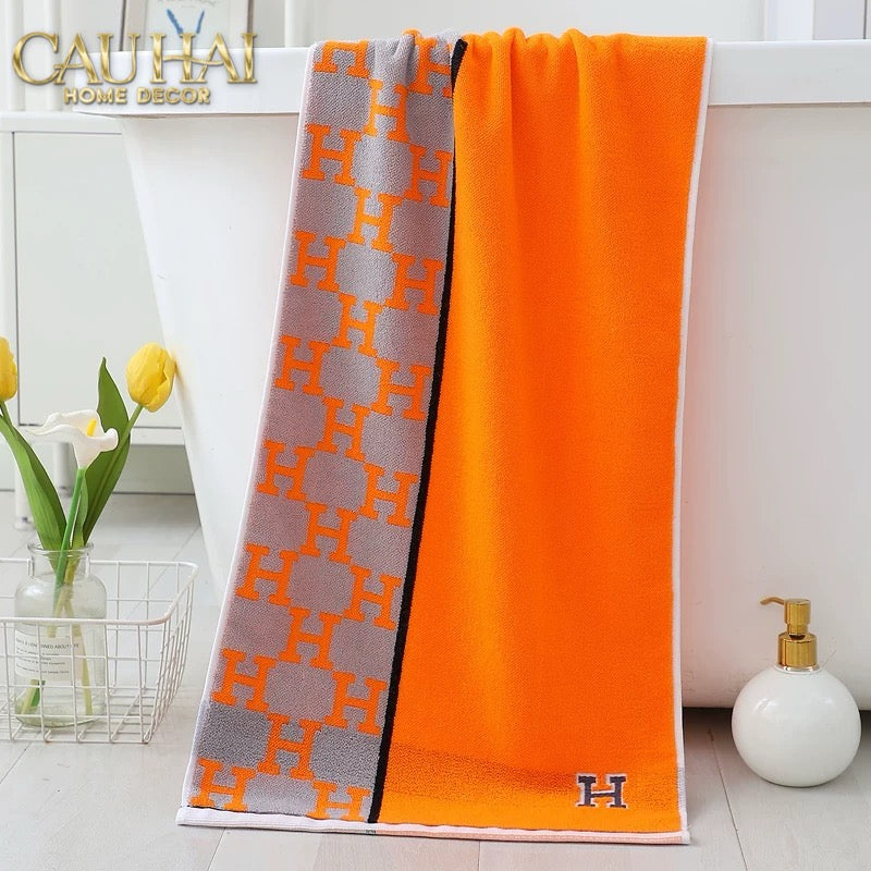 SET 2 KHĂN MẶT 40X90 - SIGNATURE H - SUN & SKY COLOR - FACE TOWEL - CẬU HAI HOME DECOR