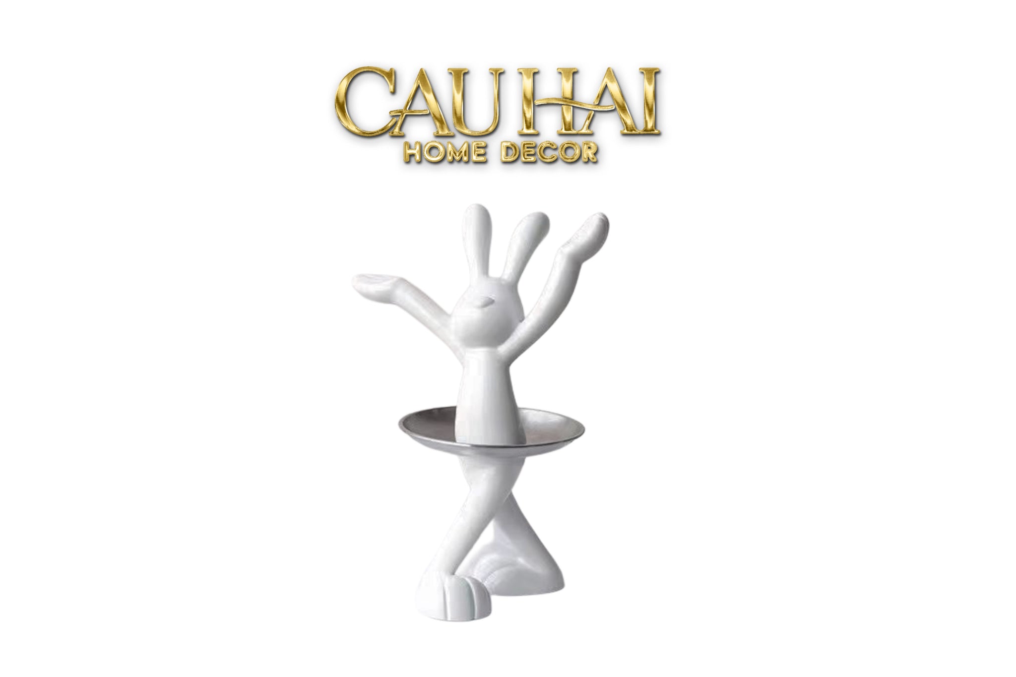 FÊTES COUTURE - ELYSIAN FW25 - TƯỢNG THỎ FIGURINE BALLERINA LAPIN - CẬU HAI HOME DECOR