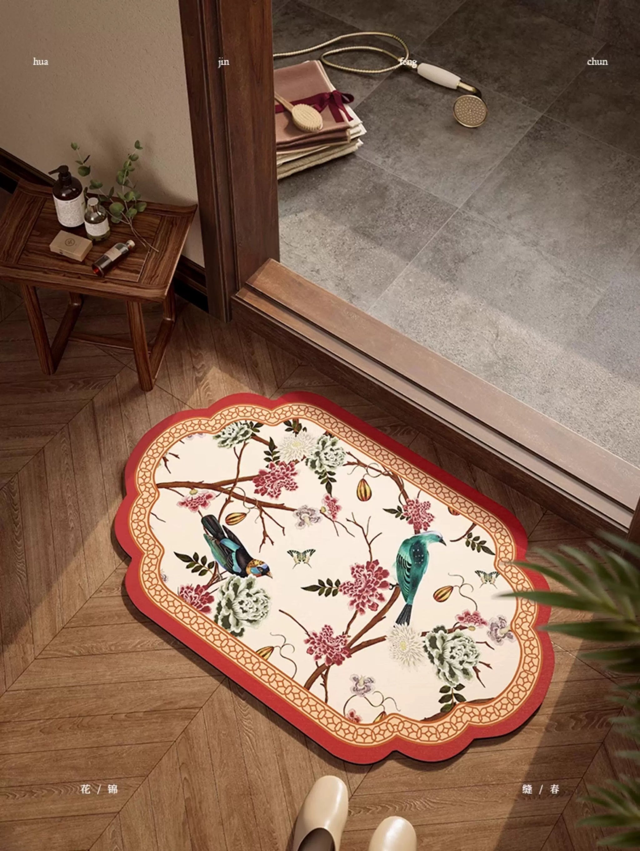 Thảm Cửa Micro-Nappa  Gen8  50x80 Heavenly Bird of  Paradise