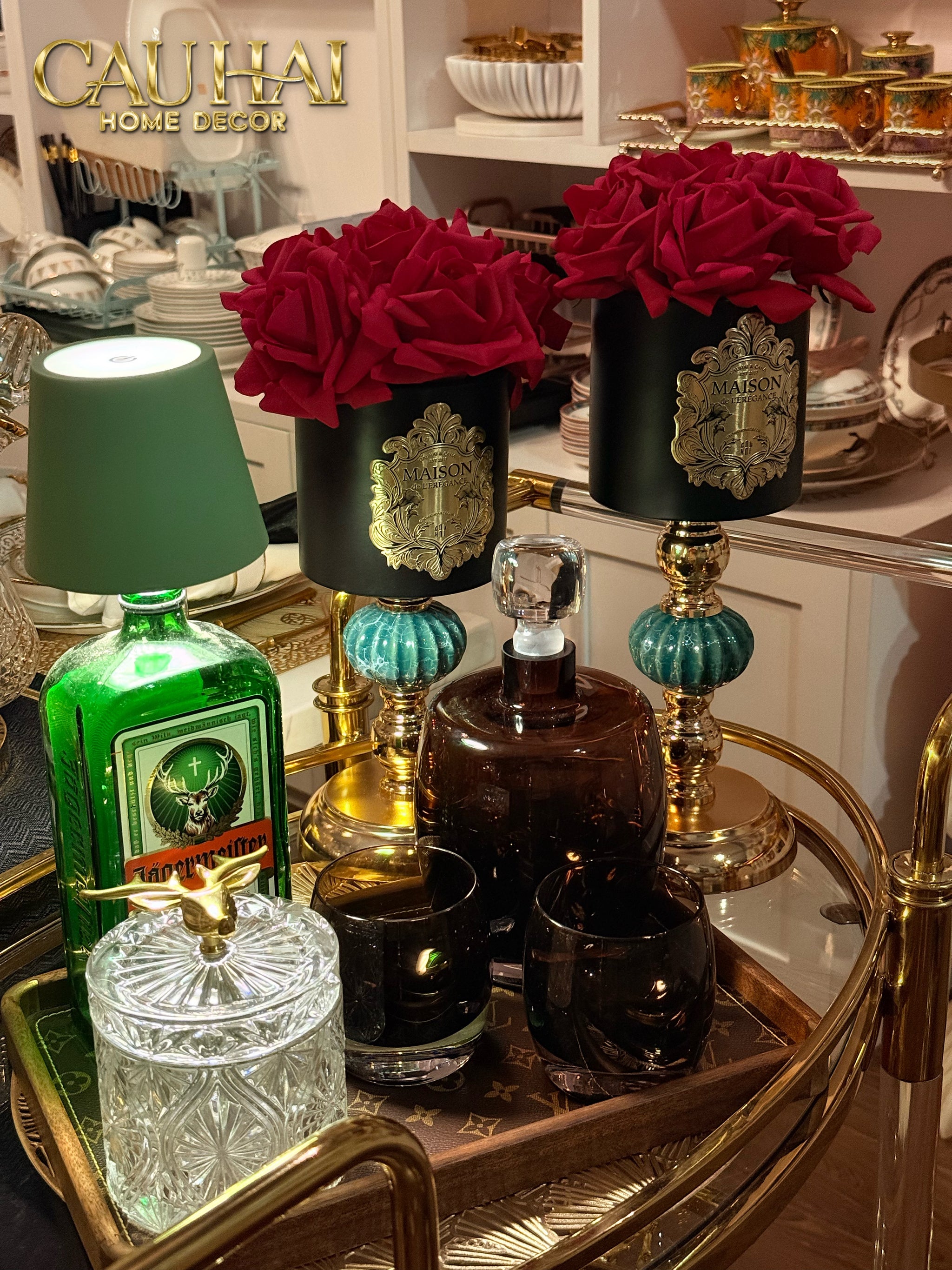 L’ESSENCE DU ROSE - CHẬU HOA HỒNG ELIZABETH D12 - CẬU HAI HOME DECOR