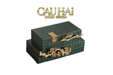 HOME COUTURE - SET 2 HỘP TRANG SỨC EMERALD DYNASTY JARDIN - CẬU HAI HOME DECOR