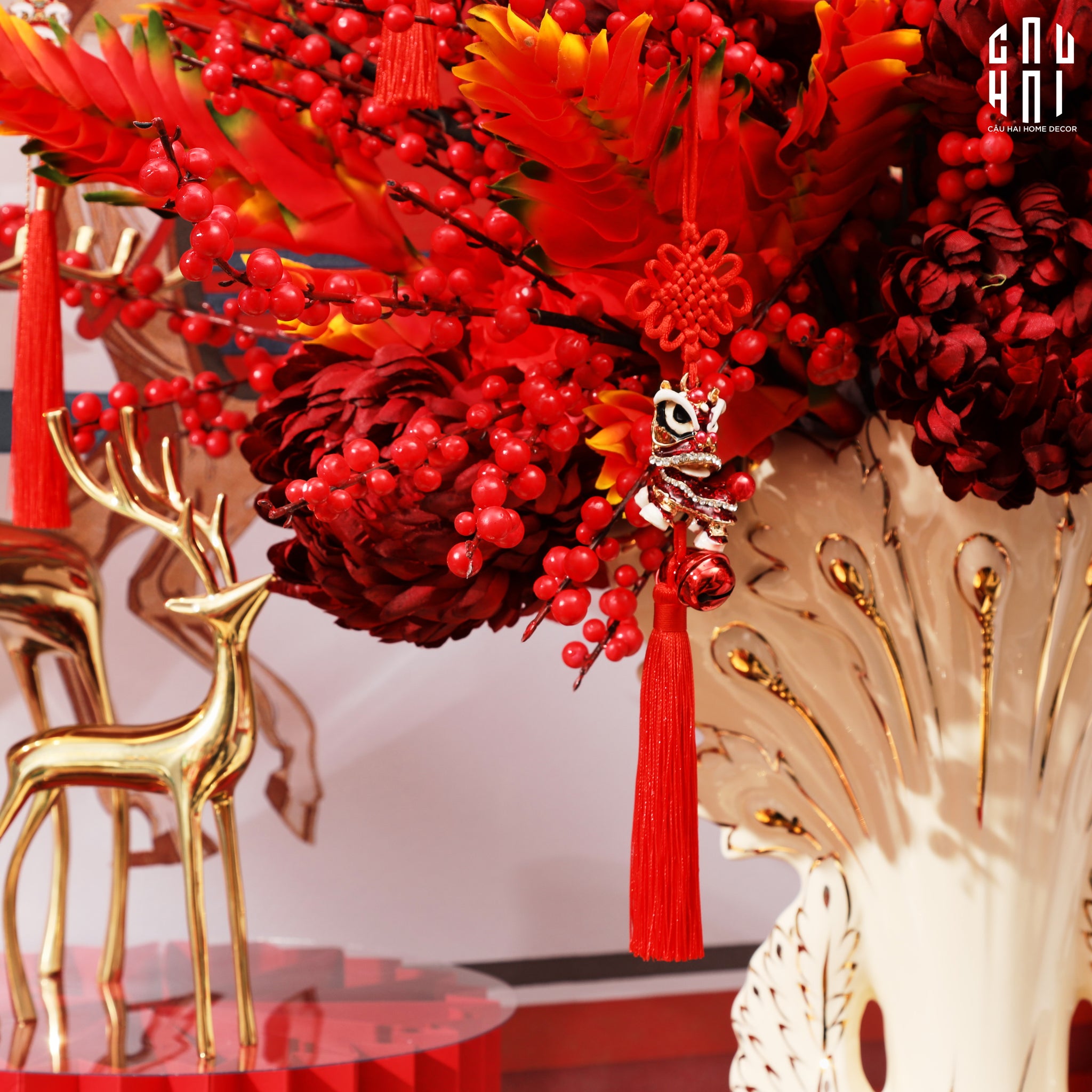 HOME COUTURE - BÌNH HOA KHỔNG TƯỚC SS25 - CẬU HAI HOME DECOR