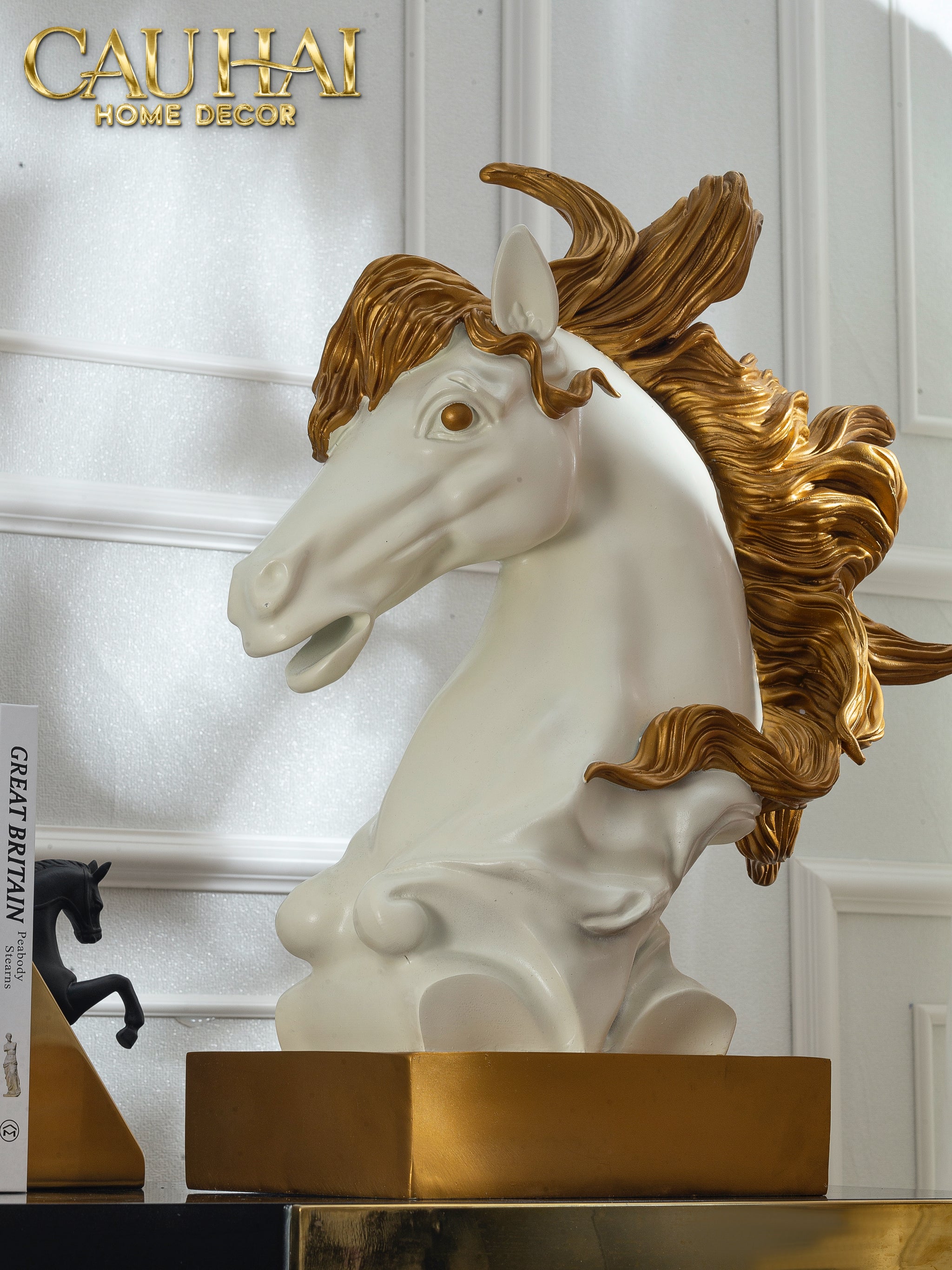 HOME COUTURE - TƯỢNG KIM MÃ CAVALLIERE D'OR-CẬU HAI HOME DECOR