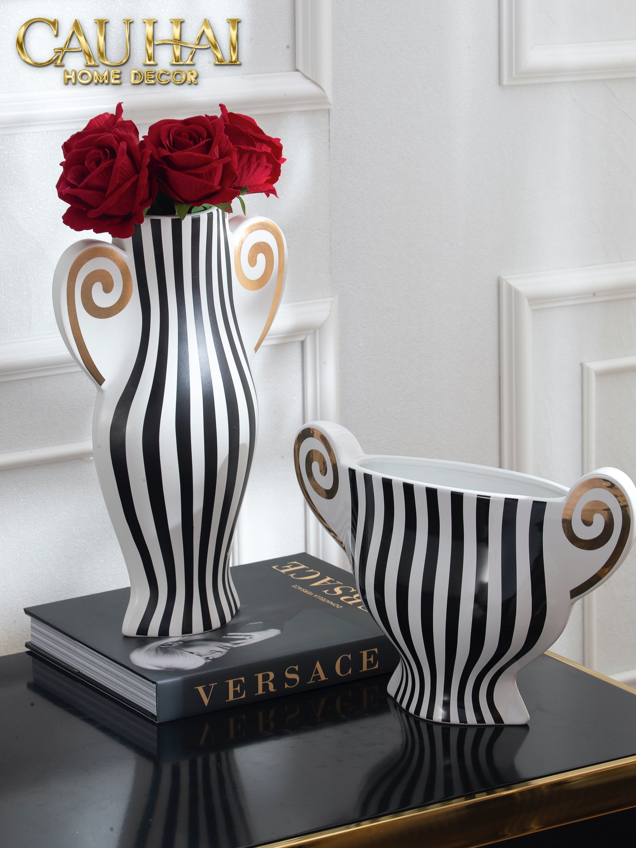 HOME COUTURE - BÌNH HOA RENAISSANCE GRECQUE SOHO CHIC S22/S36 - CẬU HAI HOME DECOR