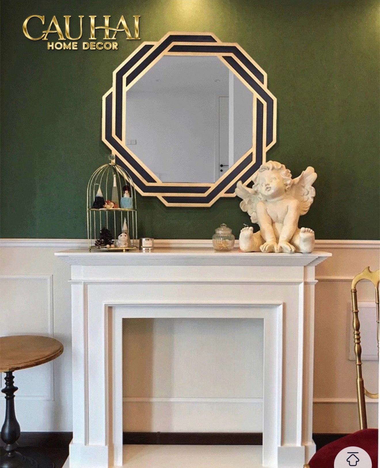 HOME COUTURE- GƯƠNG TREO TƯỜNG ALEXANDER PREMIÈRE MIROIR MURAL MODERNE D80 - CẬU HAI HOME DECOR