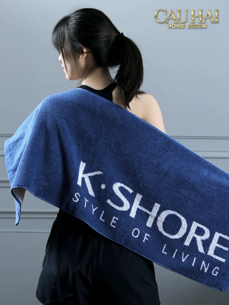 KHĂN THỂ THAO 38x120 - K.SHORE SPORTY TOWEL PINK - CẬU HAI HOME DECOR