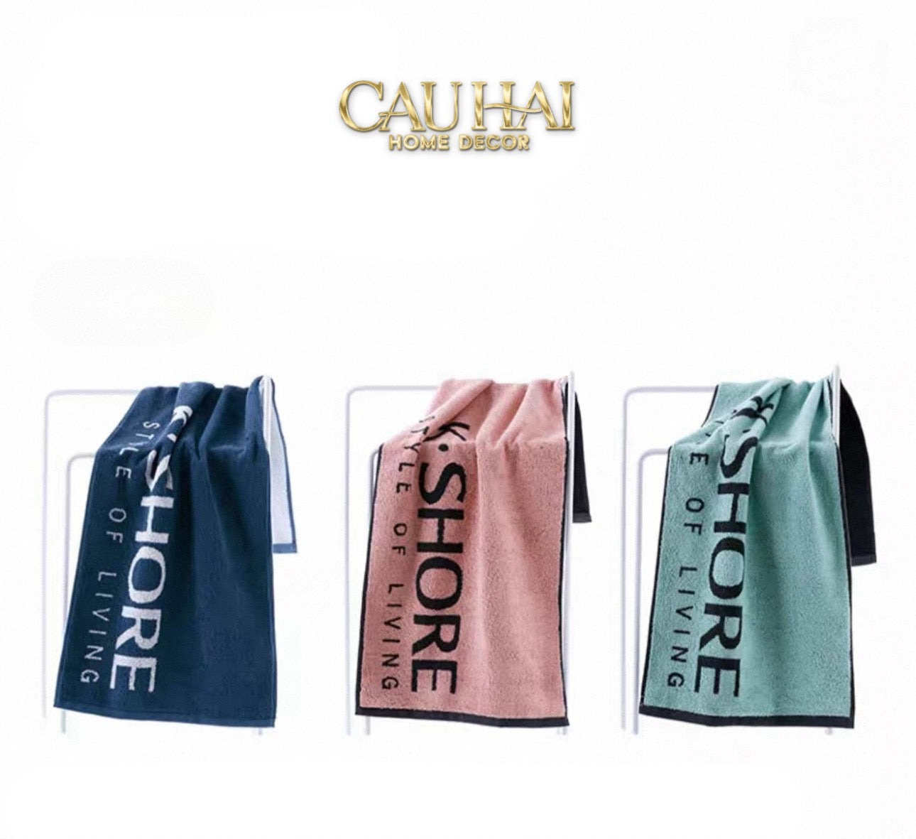 KHĂN THỂ THAO 38x120 - K.SHORE SPORTY TOWEL PINK - CẬU HAI HOME DECOR