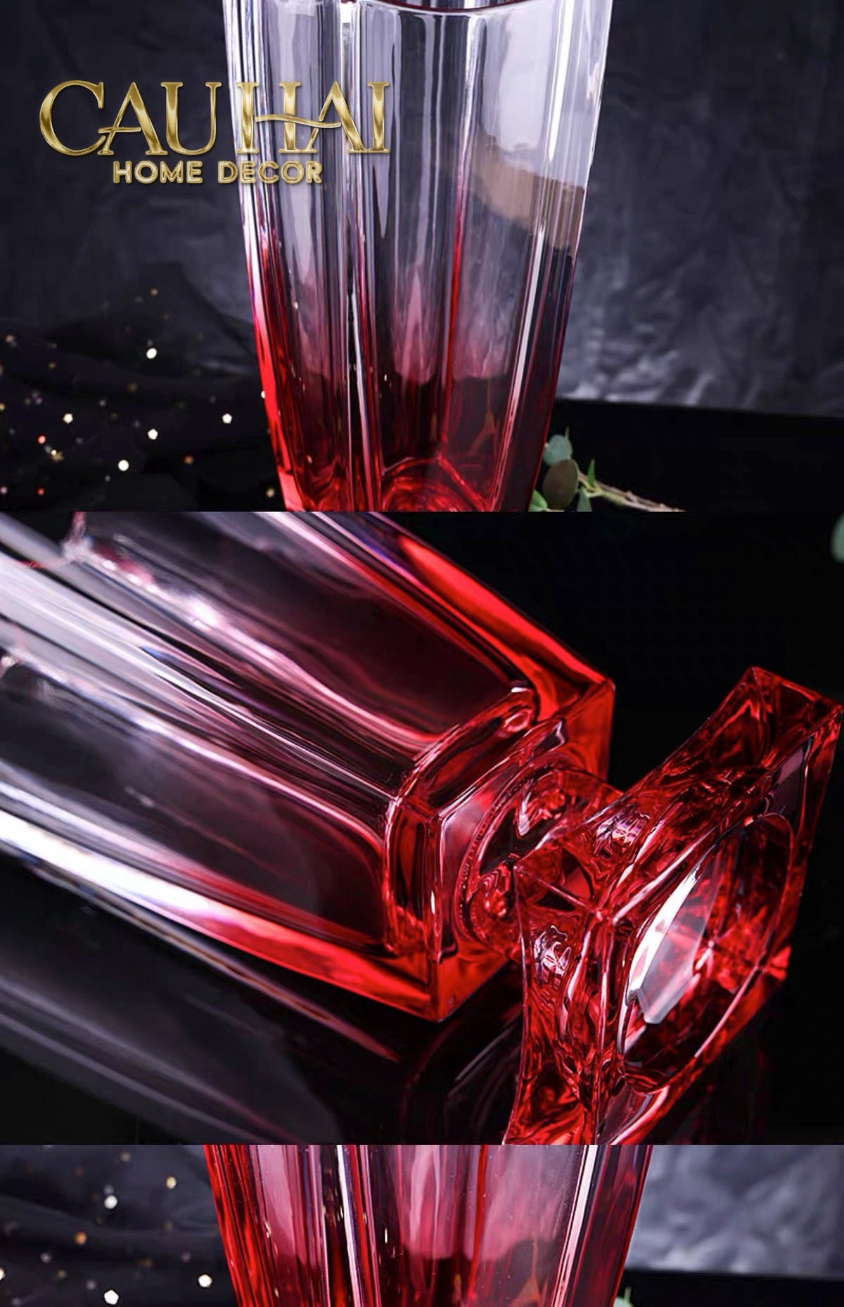 Maison Couture - Bình Hoa Pha Lê Goblet V Class Rouge Cristalleries Vase H36-BÌNH HOA-CẬU HAI HOME DECOR-CẬU HAI HOME DECOR