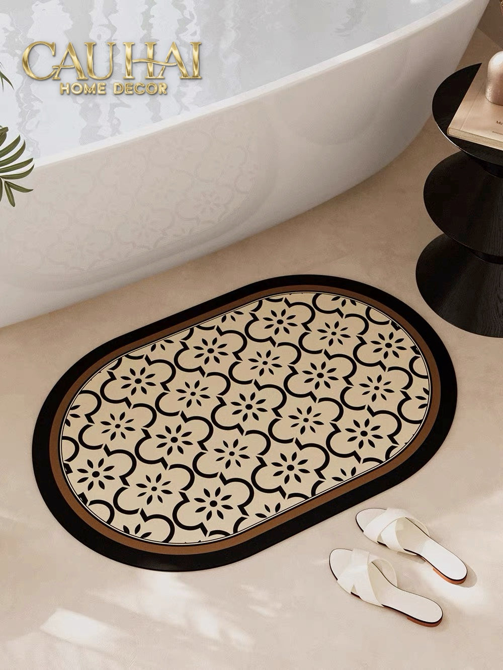 Thảm Cửa Micro Nappa Gen8 Fleur de Carreau 45x75-THẢM CỬA-CẬU HAI HOME DECOR-CẬU HAI HOME DECOR