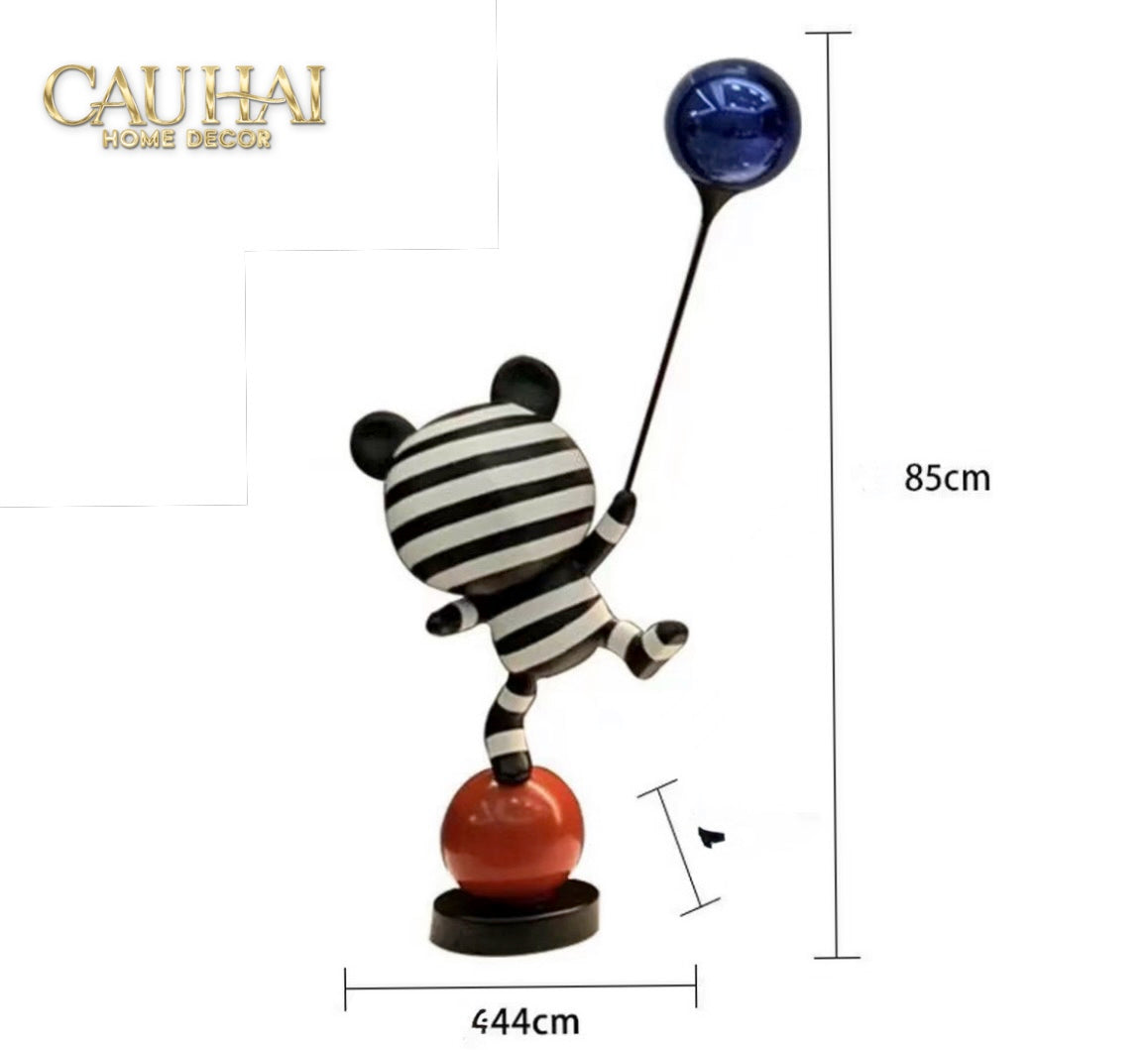 Tượng Gấu Pop Art Balloon Équilibre H65/H85-TƯỢNG TRANG TRÍ-CẬU HAI HOME DECOR-CẬU HAI HOME DECOR