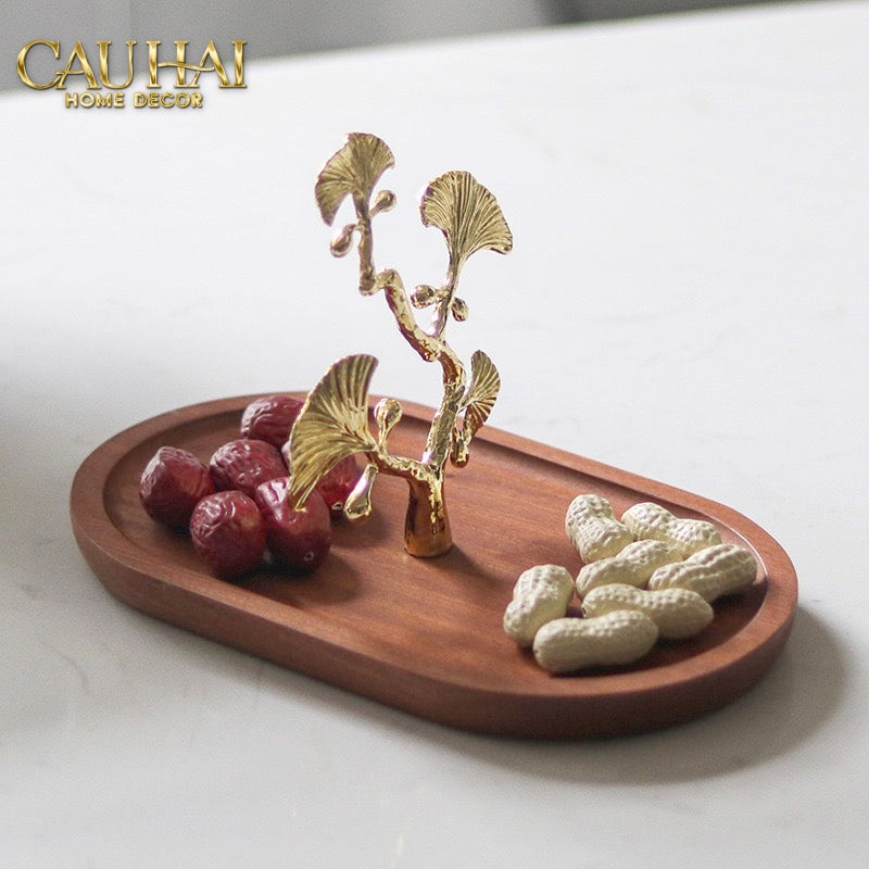 ELYSIAN - KHAY GỖ GINKGO D25 PREMIUM WOODY TRAY - CẬU HAI HOME DECOR