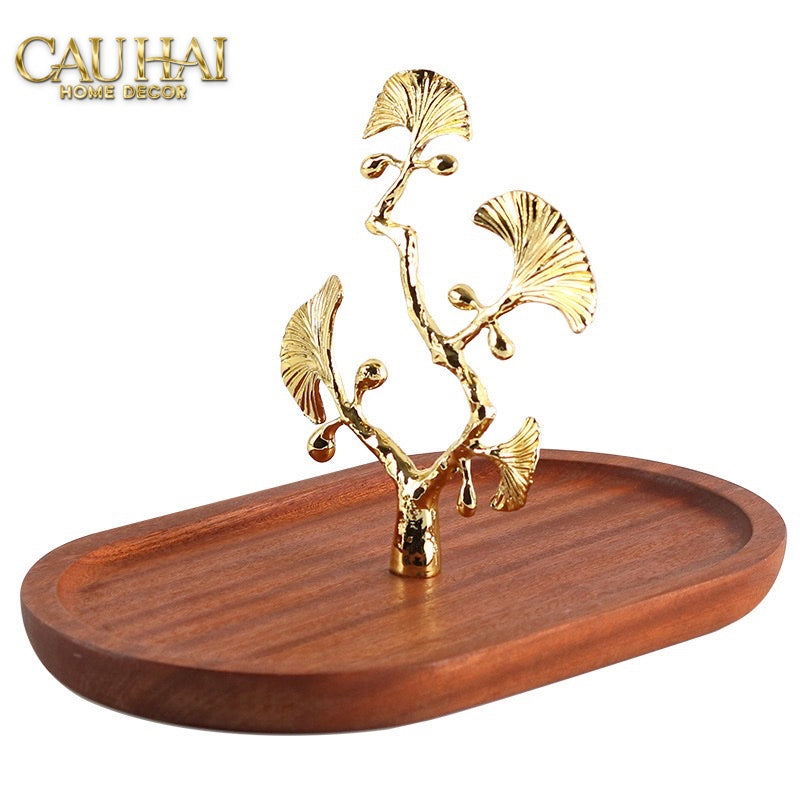 ELYSIAN - KHAY GỖ GINKGO D25 PREMIUM WOODY TRAY - CẬU HAI HOME DECOR