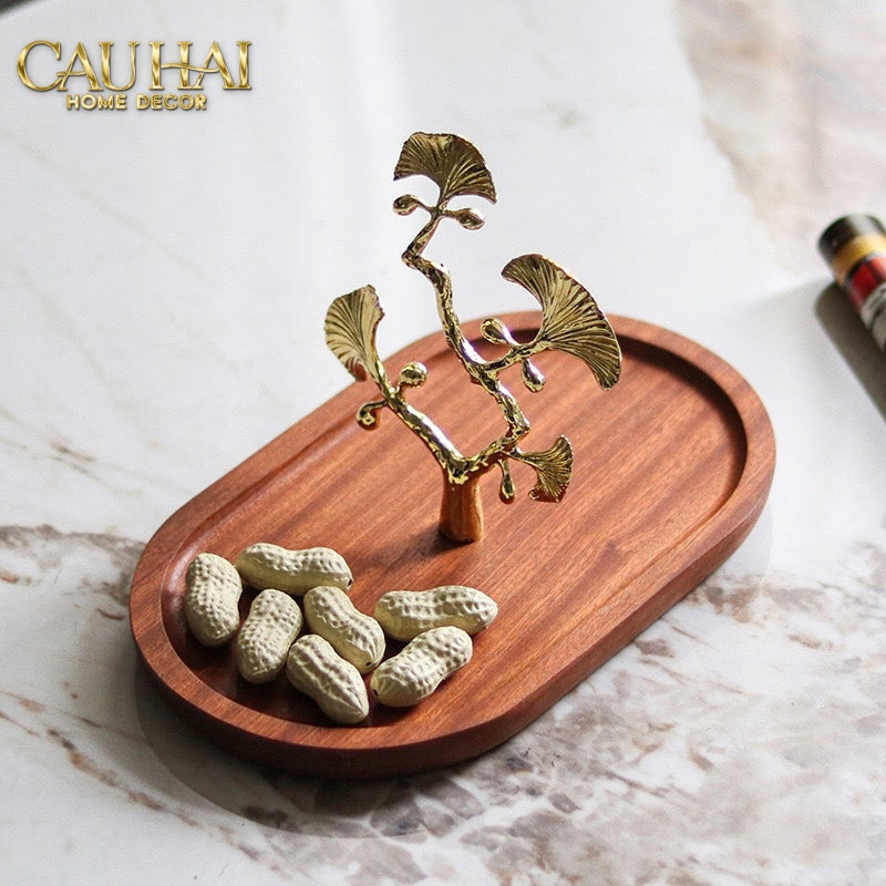ELYSIAN - KHAY GỖ GINKGO D25 PREMIUM WOODY TRAY - CẬU HAI HOME DECOR